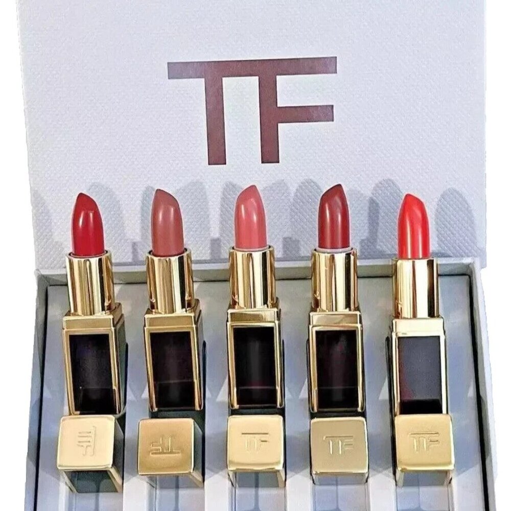 Tom Ford Mini Deluxe Lipstick Set-Pussycat,Scarlet,Casablanca,Pink-5pc-BOXED-NEW - Picture 3 of 14